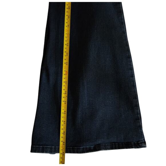 Free People We The Free Flared Jeans Pull On Blue Denim Stretch Women's Size 31 - Picture 12 of 15